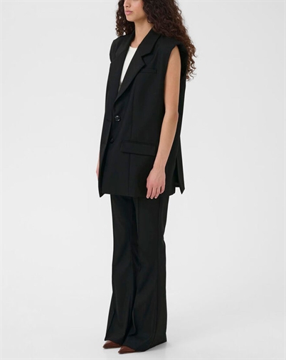 Gestuz - GZPaula HW Flared Bukser - Black